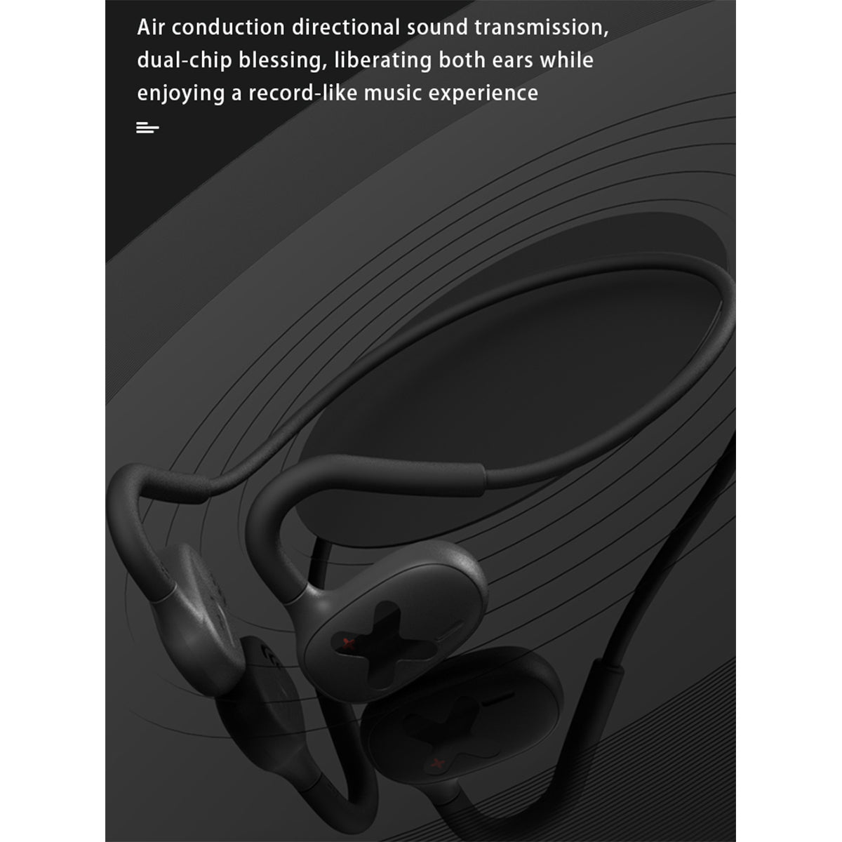 O2W SELECTION DMOOSTER D24 Magnetic Charging Design Bluetooth Earphones, Black