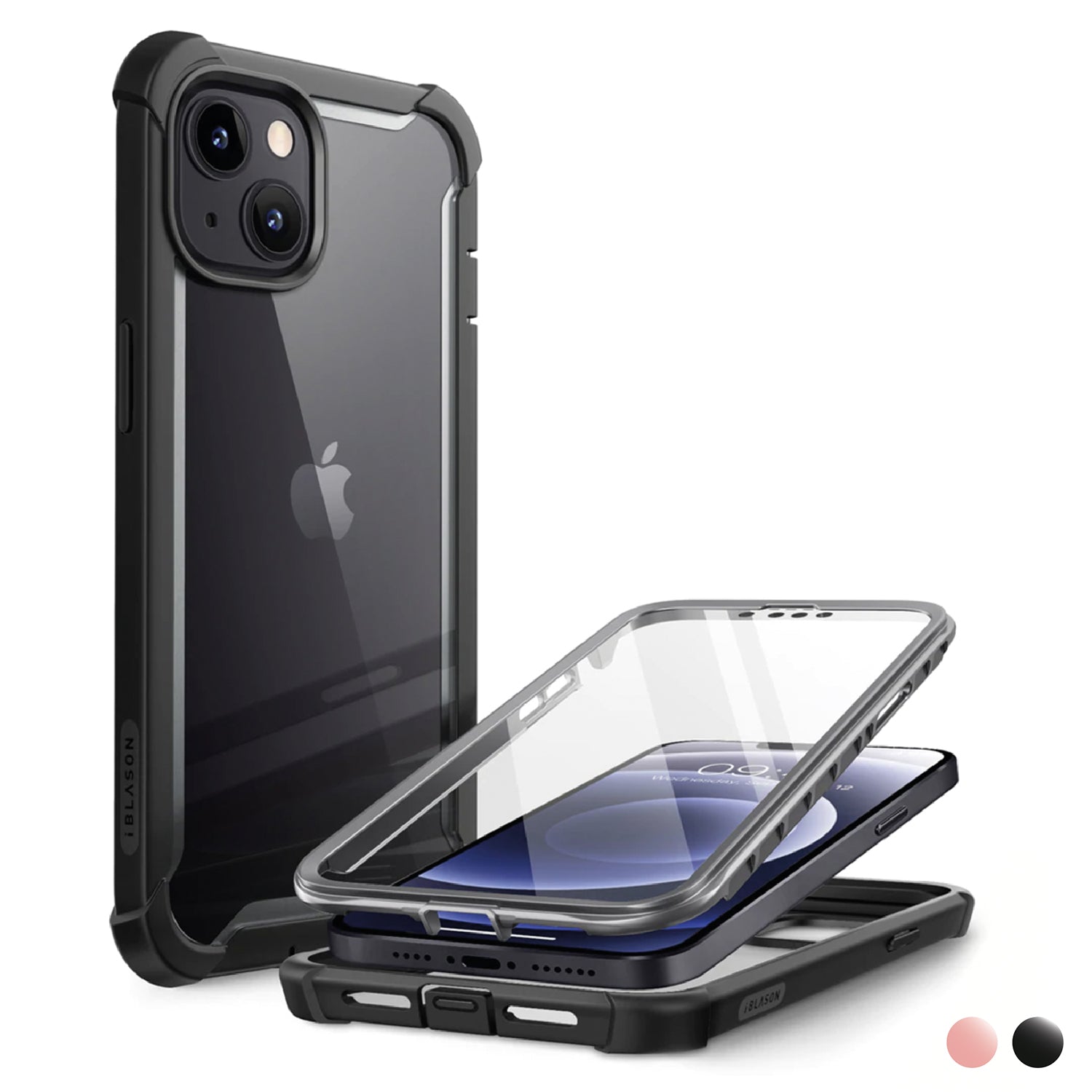 i-Blason Ares Series Rugged Clear Bumper Case for iPhone 13 6.1"(2021)(With Build-in Screen Protector) Default i-Blason 