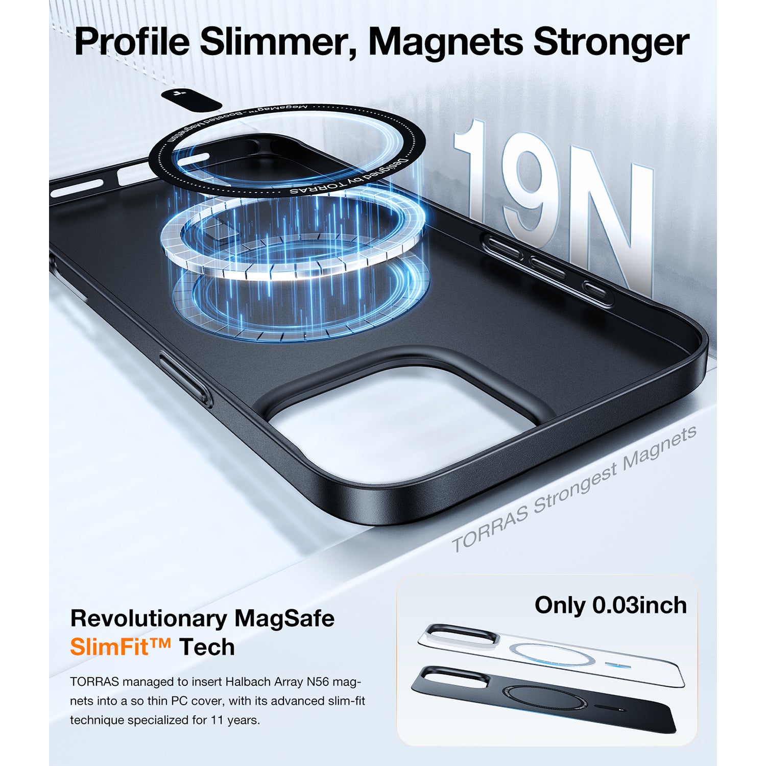 TORRAS SlimFit-Mag Series for iPhone 16 Series