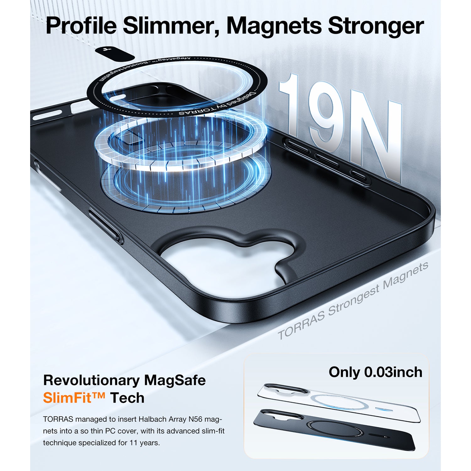 TORRAS SlimFit-Mag Series for iPhone 16 Series