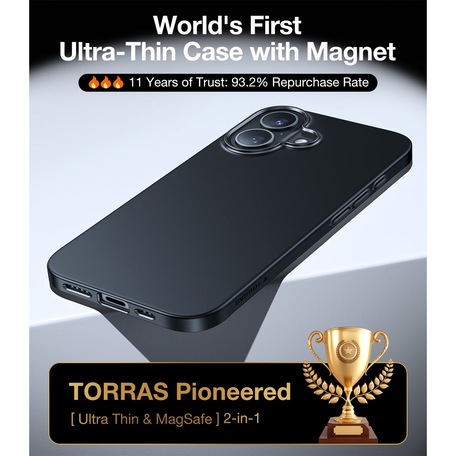 TORRAS SlimFit-Mag Series for iPhone 16 Series