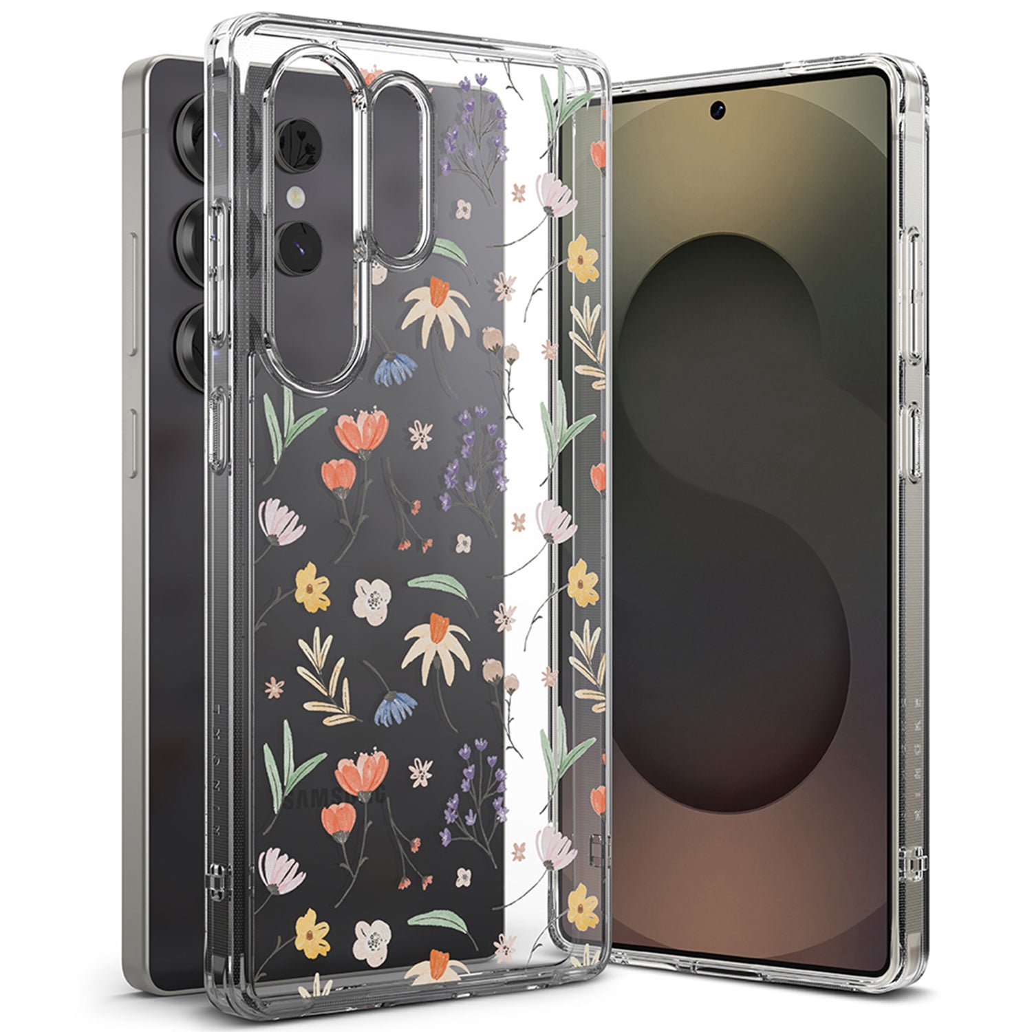 Ringke Fusion Design Case for Samsung Galaxy S25 Ultra, DRY FLOWERS