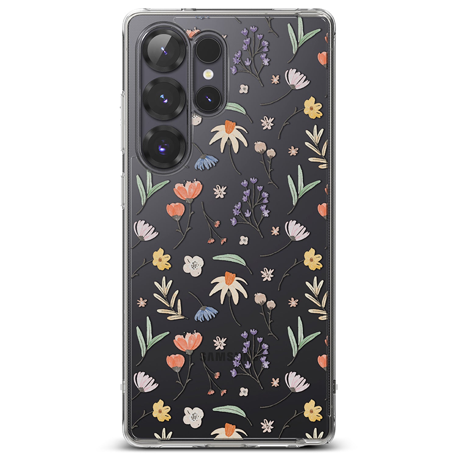 Ringke Fusion Design Case for Samsung Galaxy S25 Ultra, DRY FLOWERS