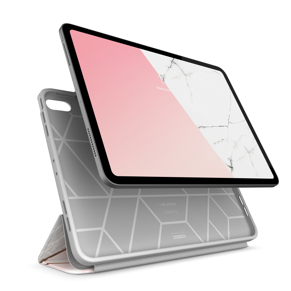 i-Blason Cosmo Series Slim Full-Body Trifold Stand Protective Case Cover with Auto Sleep/Wake & Pencil Holder Protective Case with Pencil Holder for iPad Air 11"/13" 2024