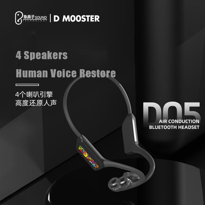 O2W SELECTION DMOOSTER D05 Dual-Driver Bluetooth Earphones, Black