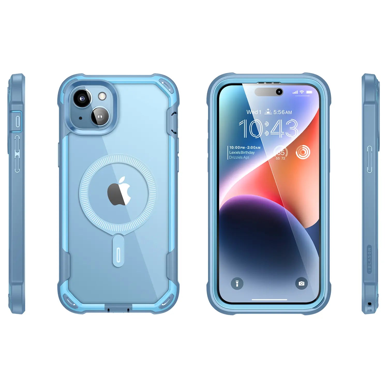 i-Blason Ares Mag Case for iPhone 15 Series (With Built-in Screen Protector and MagSafe compatible)