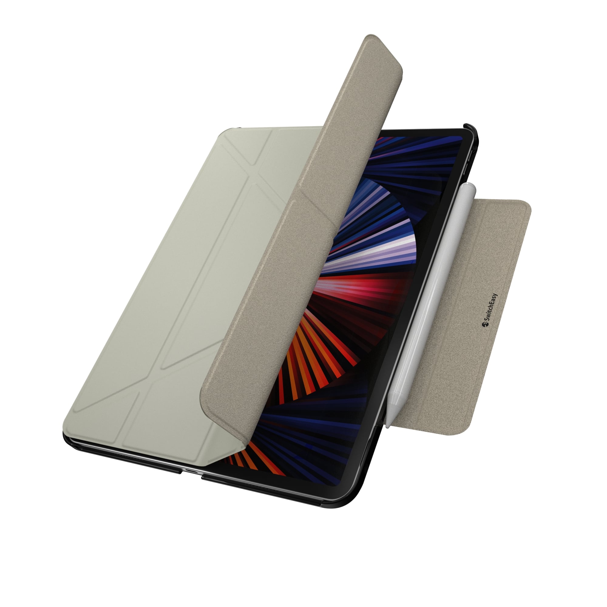 SwitchEasy Origami Protective Case for iPad Pro 11" & 13" M4 (2024) Foldable Folio Cover with Stand, Magnetic Attachment, Slim Lightweight Design