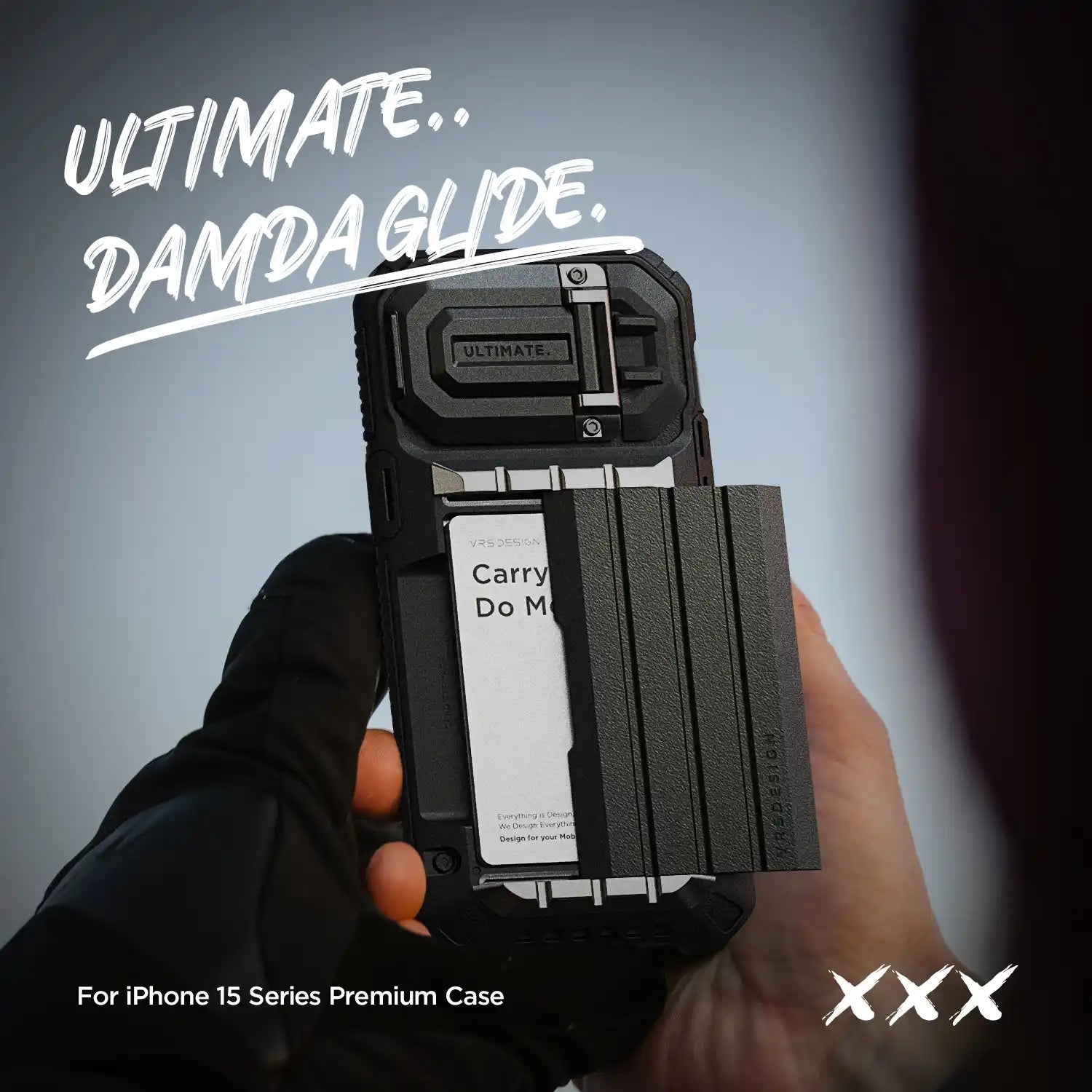 VRS Design Damda Glide Ultimate Case for iPhone 15 Pro 6.1/ 15 Pro Max 6.7"