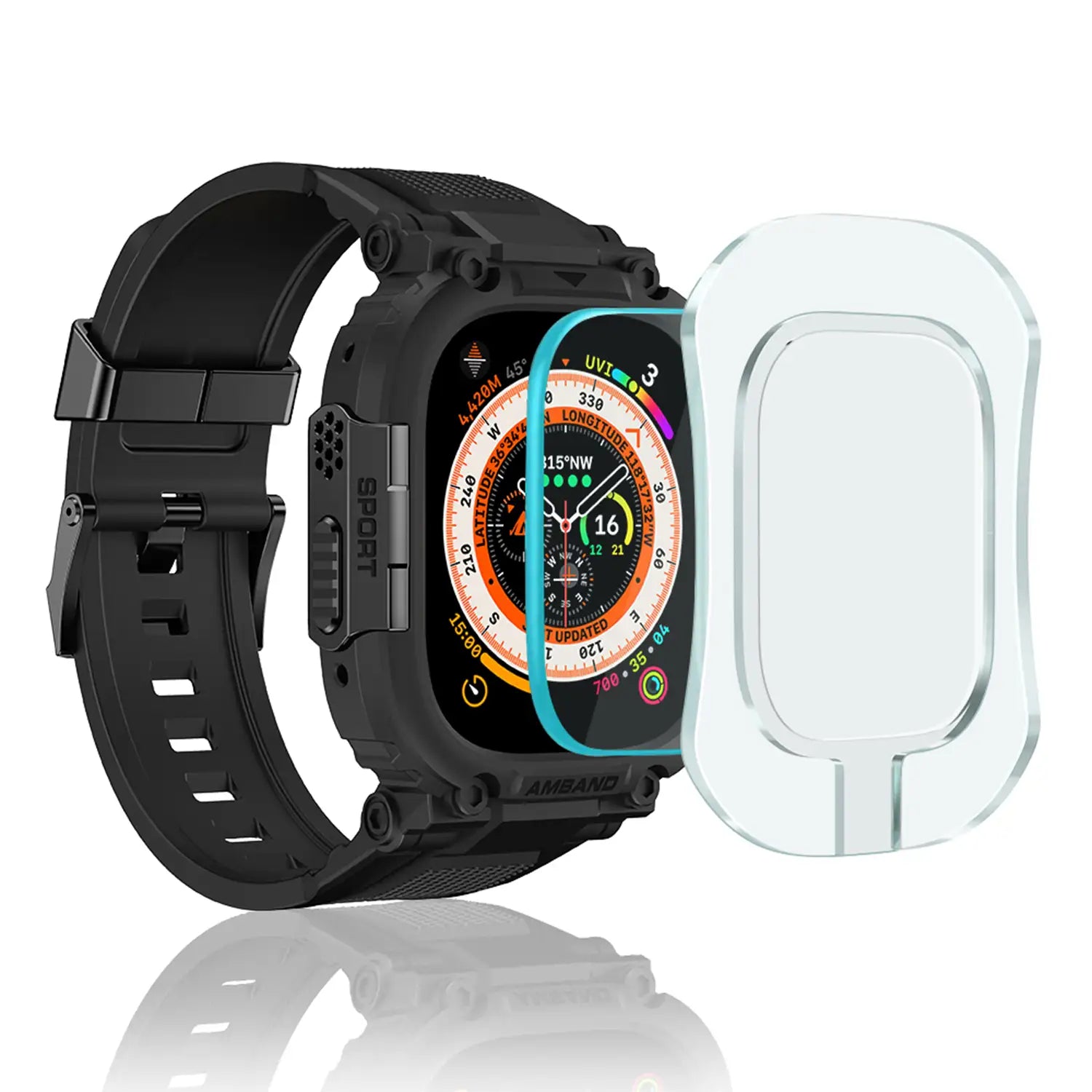 amBand M1 Sport Series Case with Band for Apple Watch Ultra 2 & 1 49mm