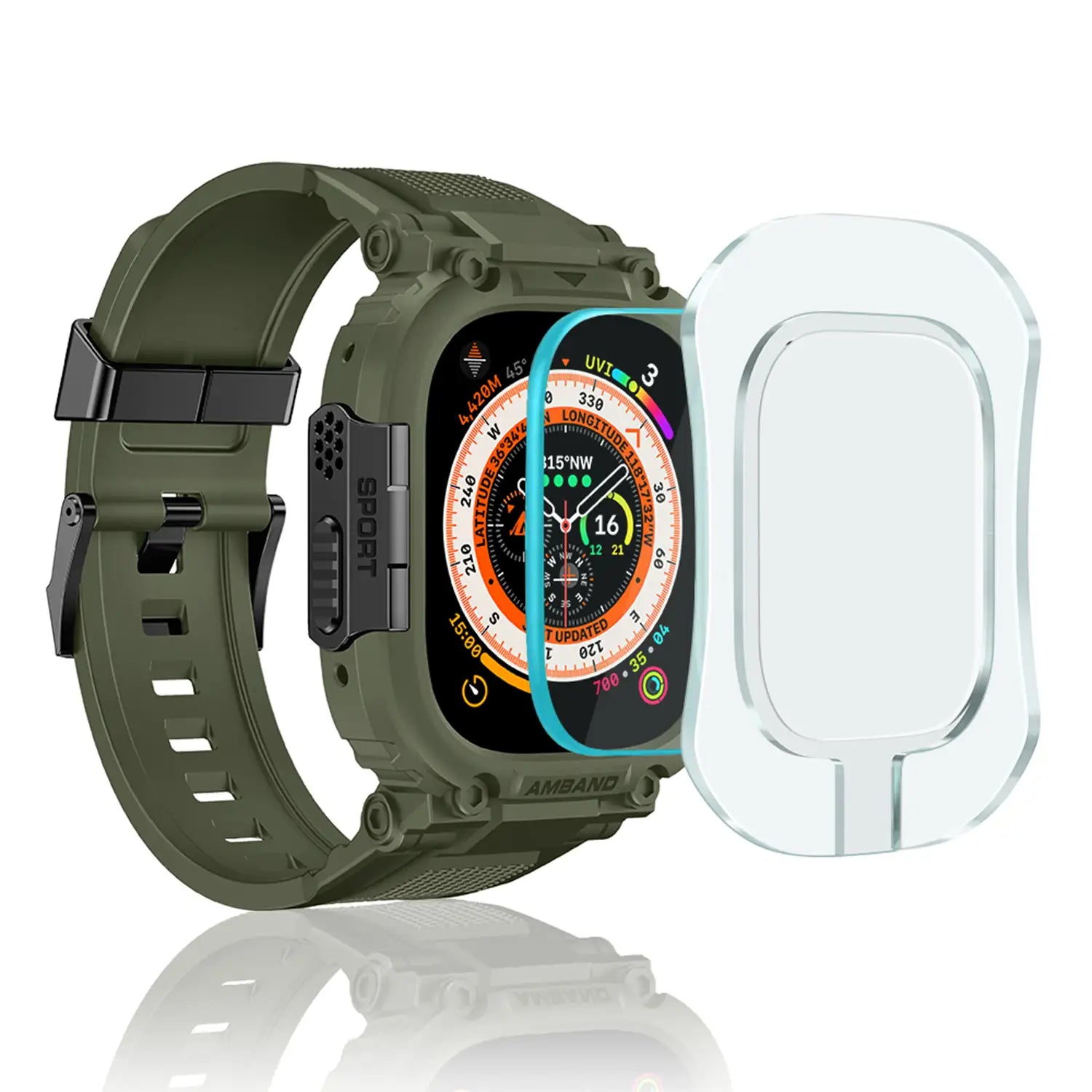 amBand M1 Sport Series Case with Band for Apple Watch Ultra 2 & 1 49mm