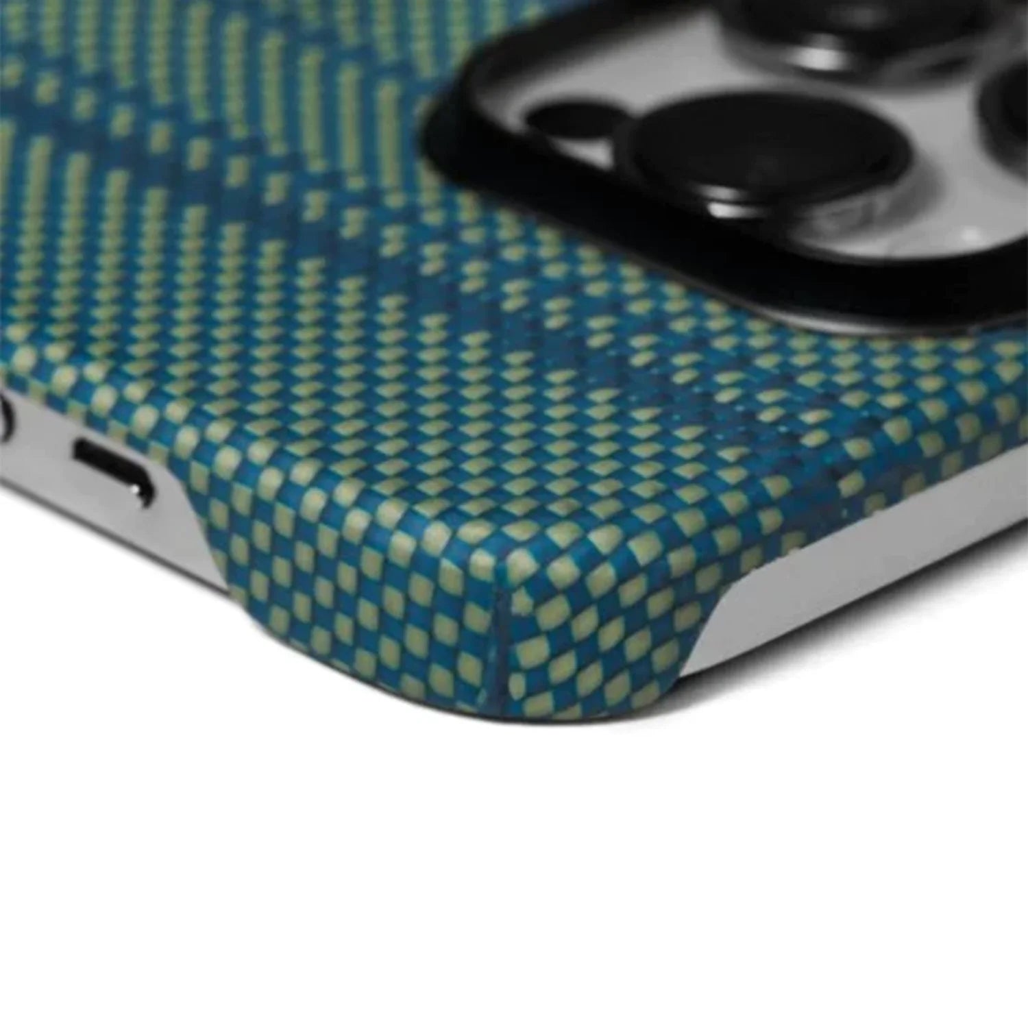 PITAKA [Weaving+ Limited Edition] Fusion Weaving Jacquard Weaving Military-grade Ultra Thin Lightweight Aramid Fiber MagEZ Case 3 Pixel Game Bundle Kit for iPhone 14 Pro 6.1" / iPhone 14 Pro Max 6.7"