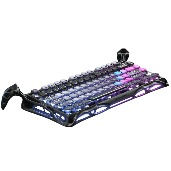 GravaStar Mercury K1 Pro 75% Wireless Mechanical Gaming Keyboard, Galaxy Black