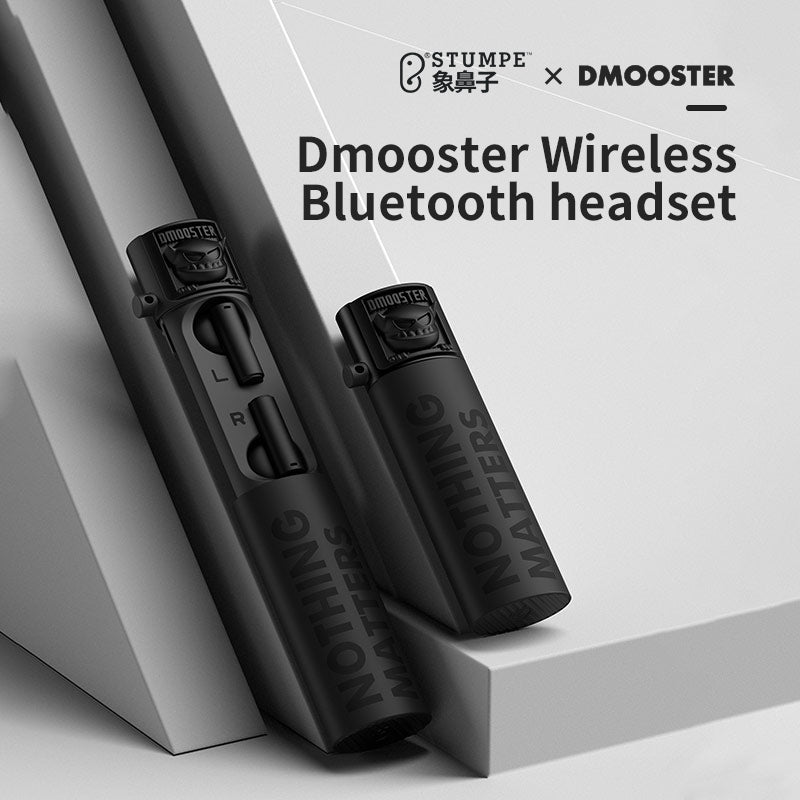 O2W SELECTION DMOOSTER D56 Black Knight Bluetooth Earphones, Black