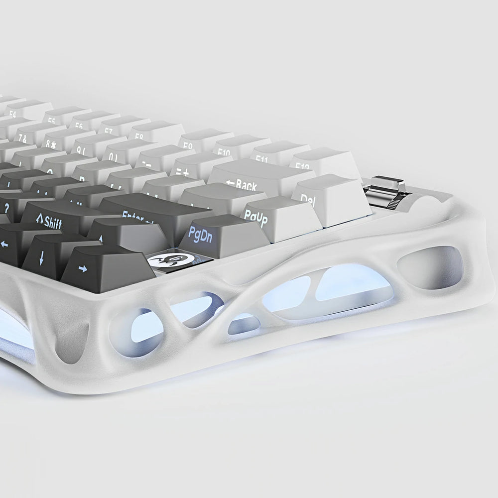 GravaStar Mercury K1 75% Wireless Mechanical Gaming Keyboard, Gradient White