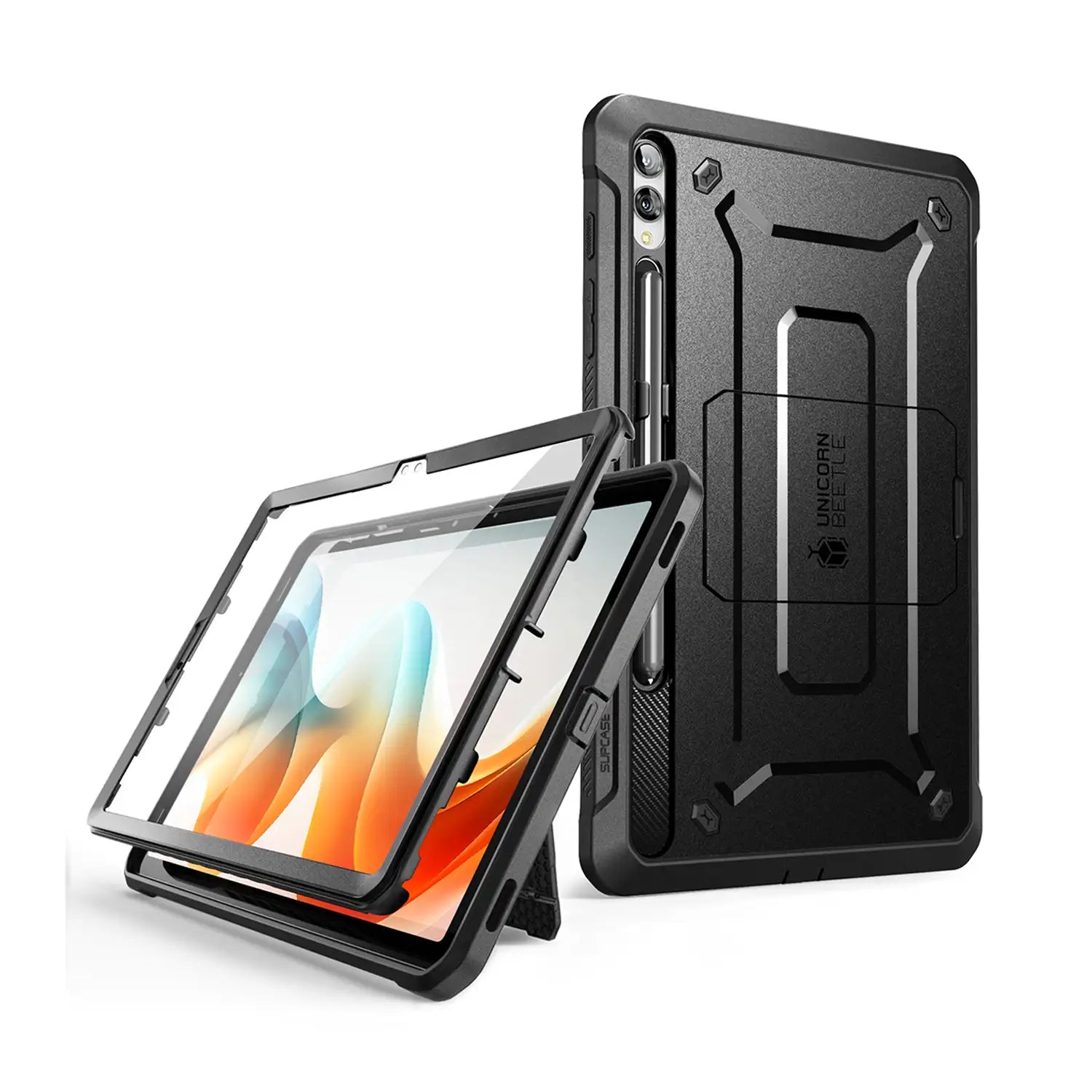 SUPCASE Unicorn Beetle Pro Series Case for Samsung Galaxy Tab S9/ S9 Plus/ S9 Ultra (2023), with Built-in Screen Protector & S Pen Holder Full-Body Rugged Heavy Duty Case (Black)