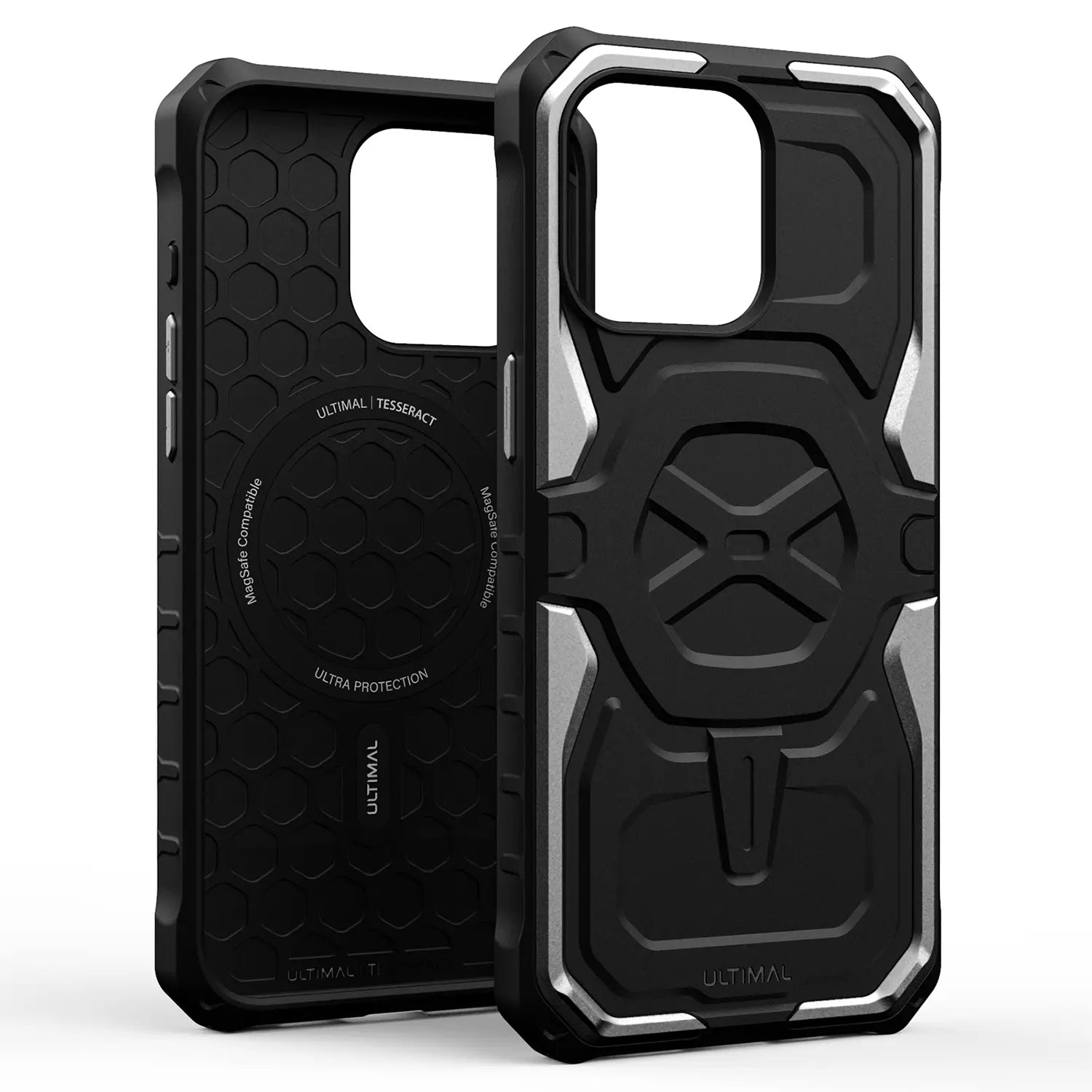 ULTIMAL Aluminium Alloy Slim Shockproof Drop Protection Bumper Case Compatible with Magsafe, Rugged Military Cover with Lightweight Sporty Design Case for iPhone 15 Pro Max 6.7"
