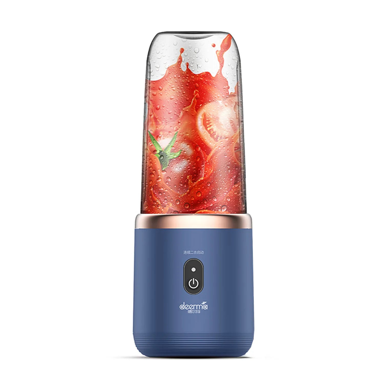Deerma NU06 Mini USB Blender Bottle Portable Travel Juicer Cup Food Fruit Smoothie Maker Mixer Rechargeable 400ml, Blue