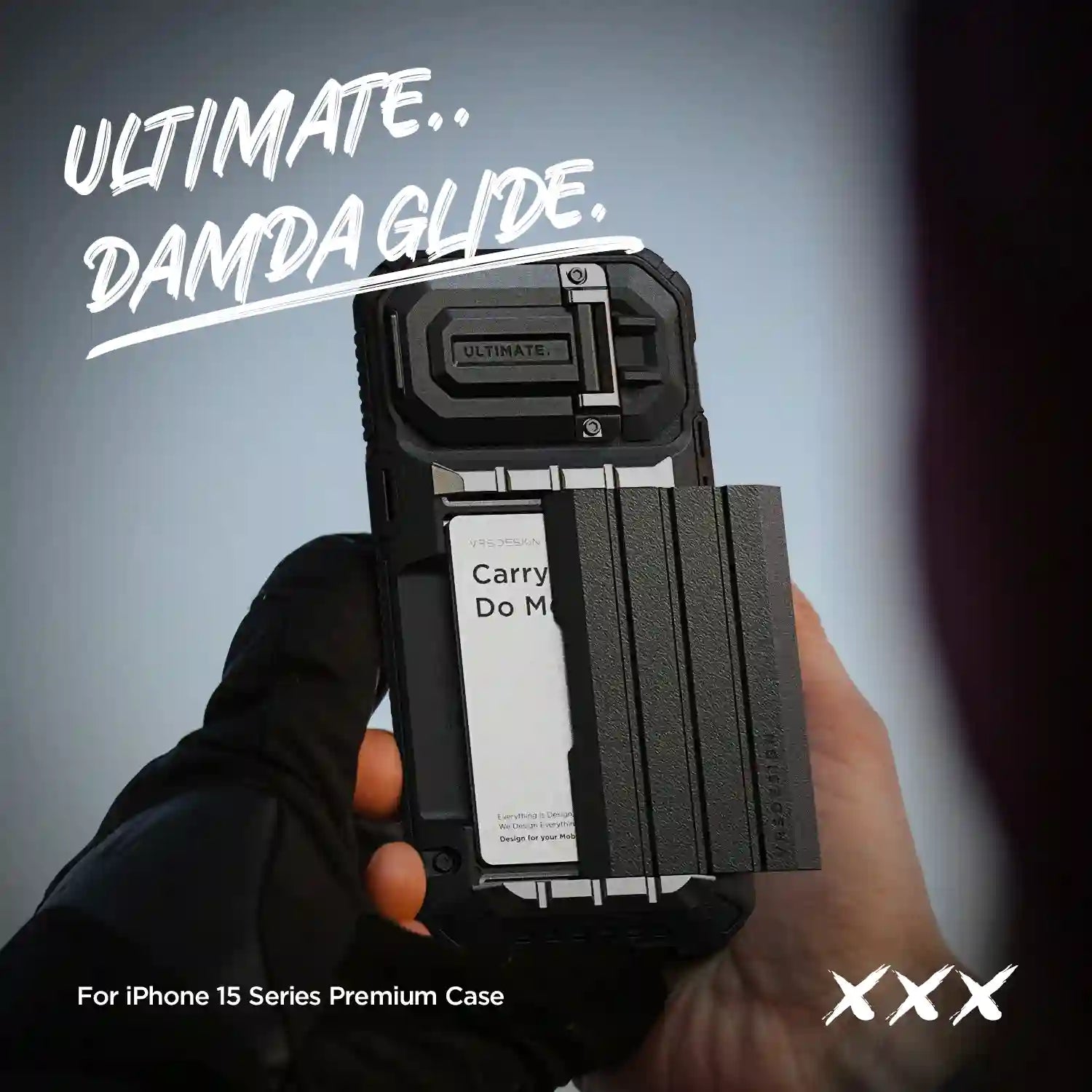 VRS Design Damda Glide Ultimate Case for iPhone 15 Pro 6.1/ 15 Pro Max 6.7"
