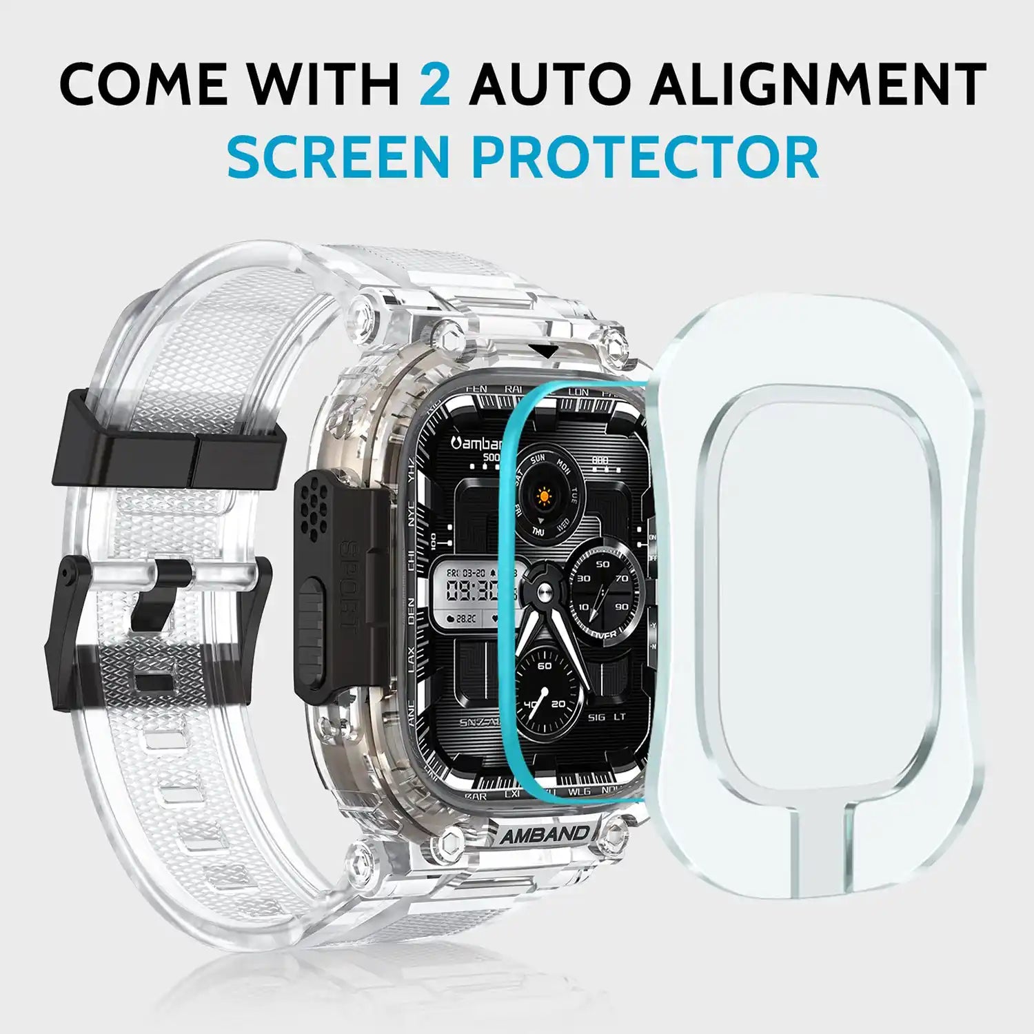 amBand M1 Sport Series Case with Band for Apple Watch Ultra 2 & 1 49mm