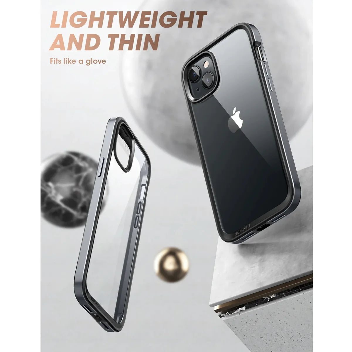 SUPCASE iPhone 14 Plus (2022 Release) 6.7 Inch Clear Protective Case with Built-in Screen protector [Unicorn Beetle Edge XT Series]