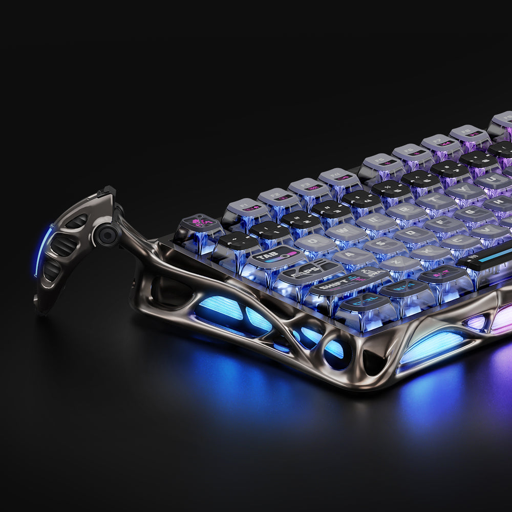 GravaStar Mercury K1 Pro 75% Wireless Mechanical Gaming Keyboard Special Edition, Cyberpunk