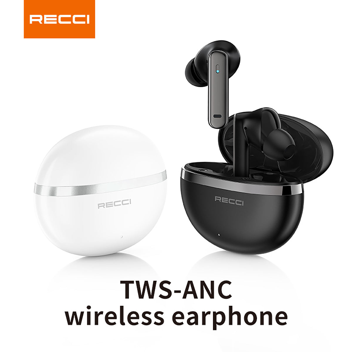 RECCI REP-W88 ANC HiFi Lossless Sound Quality Wireless Bluetooth Earphones