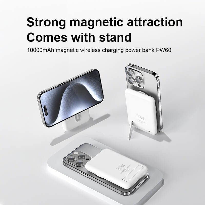 WOPOW PW60 10000mah Magnetic Wireless Fast Charging Power Bank