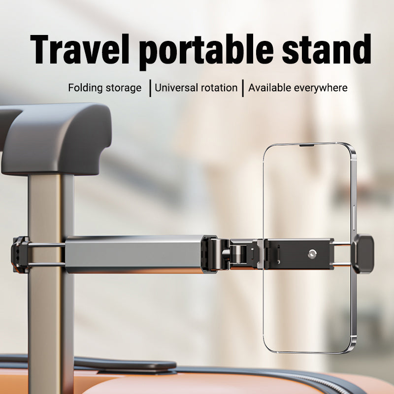 O2W SELECTION BONERUY E02 360-Degree Rotating Desktop Clamp Mount Folding Portable Phone Holder