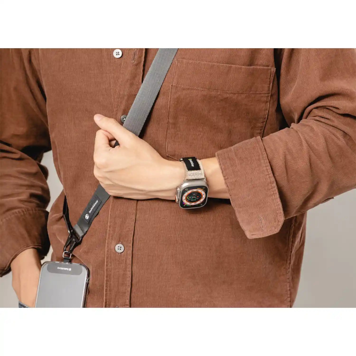 SwitchEasy Flex Woven Nylon Watch Loop for Apple Watch 42/44/45/49mm