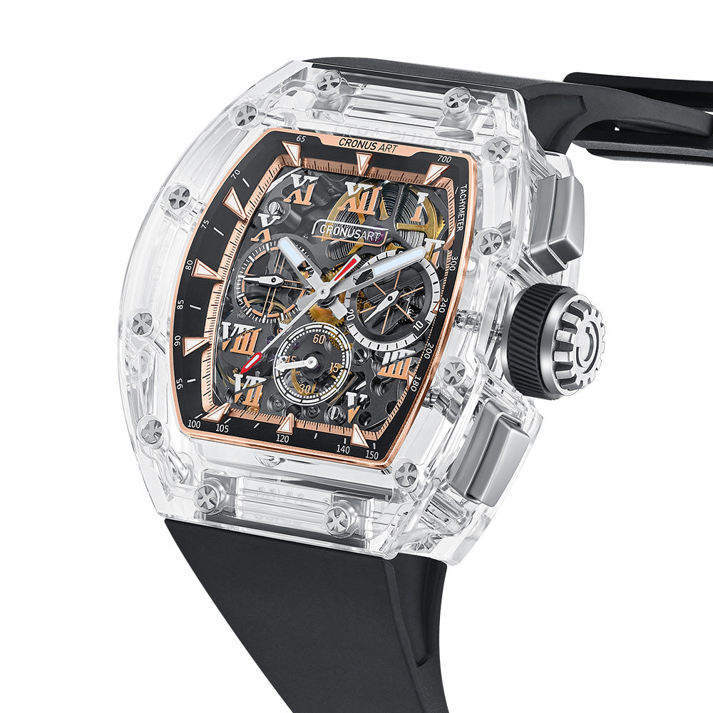 CRONUS ART Watch CM08-033 Sapphire Glass,Time Tunnel Series, Limited Edition