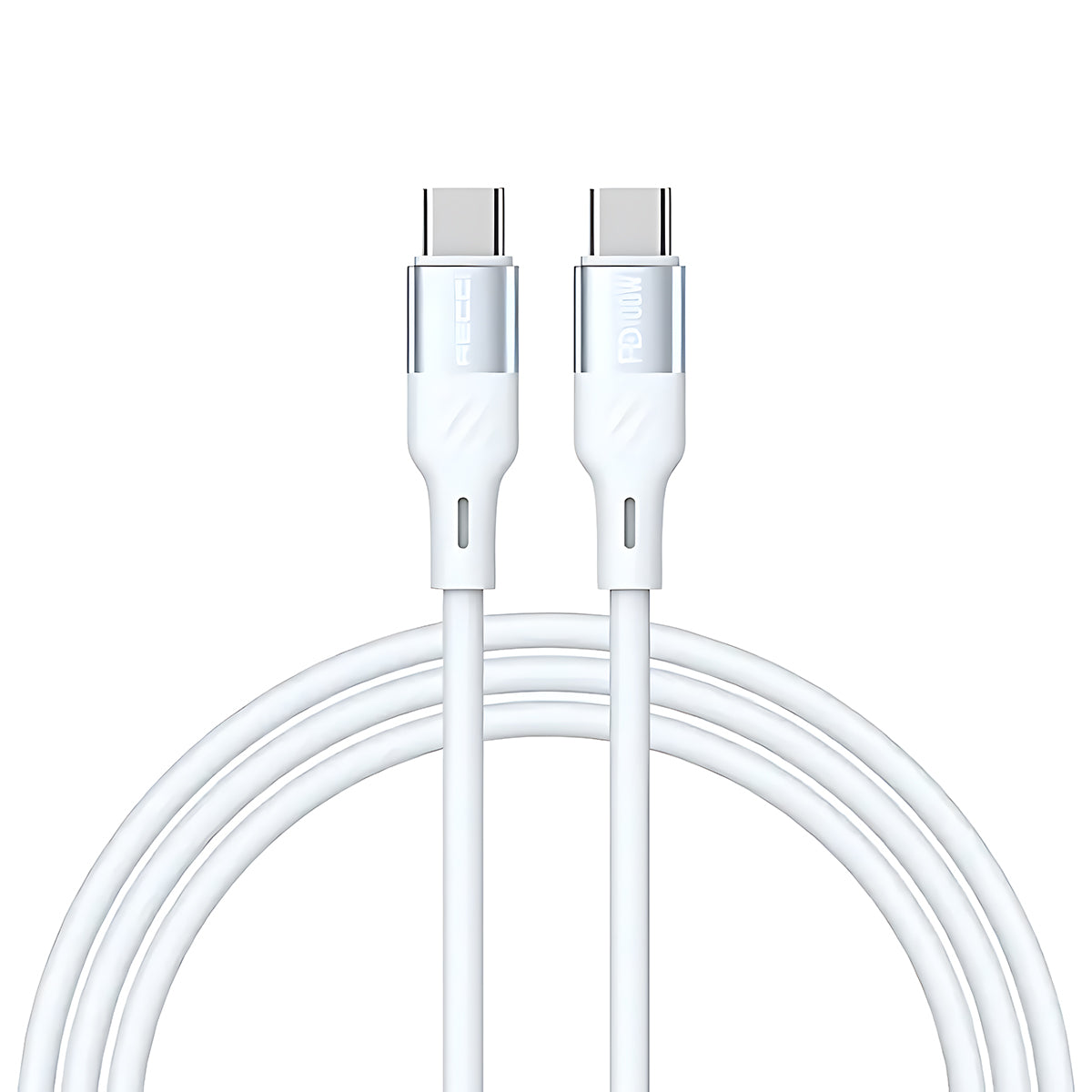 RECCI RS22CC Silicon Soft & Skin-Friendly C to C Fast Charging Cable 100W 1.5m