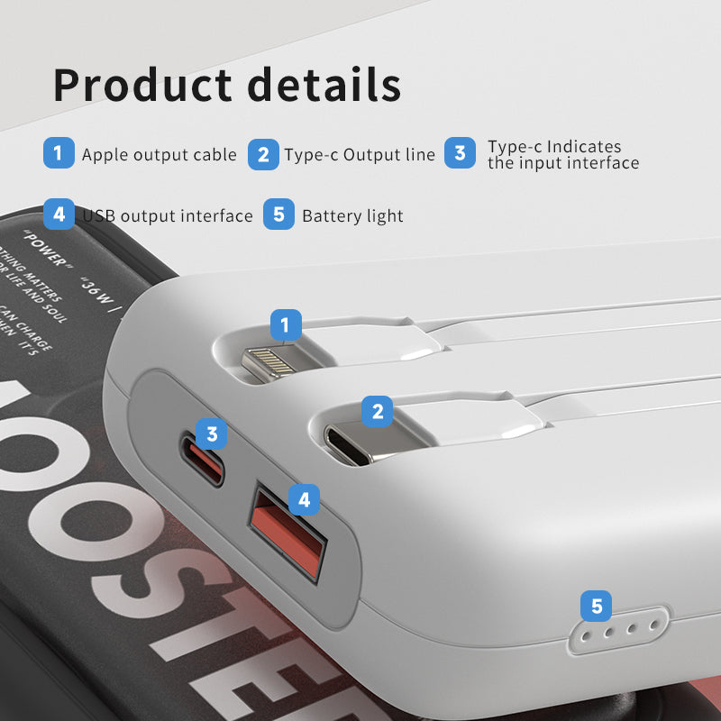 O2W SELECTION DMOOSTER D52 Dual-Direction Fast Charging Portable Power Bank