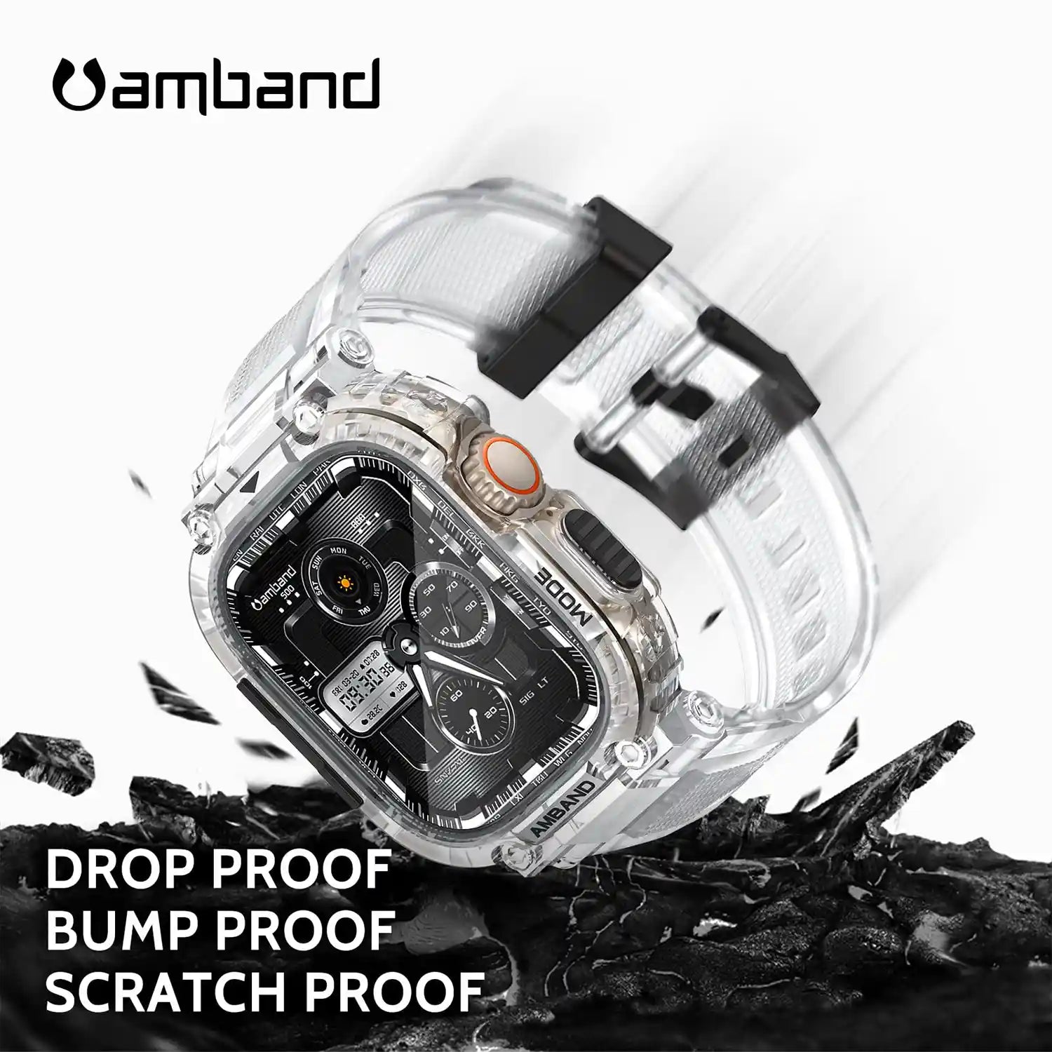 amBand M1 Sport Series Case with Band for Apple Watch Ultra 2 & 1 49mm