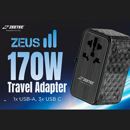 ZEETEC Universal Travel Adapter 170W, 1A3C