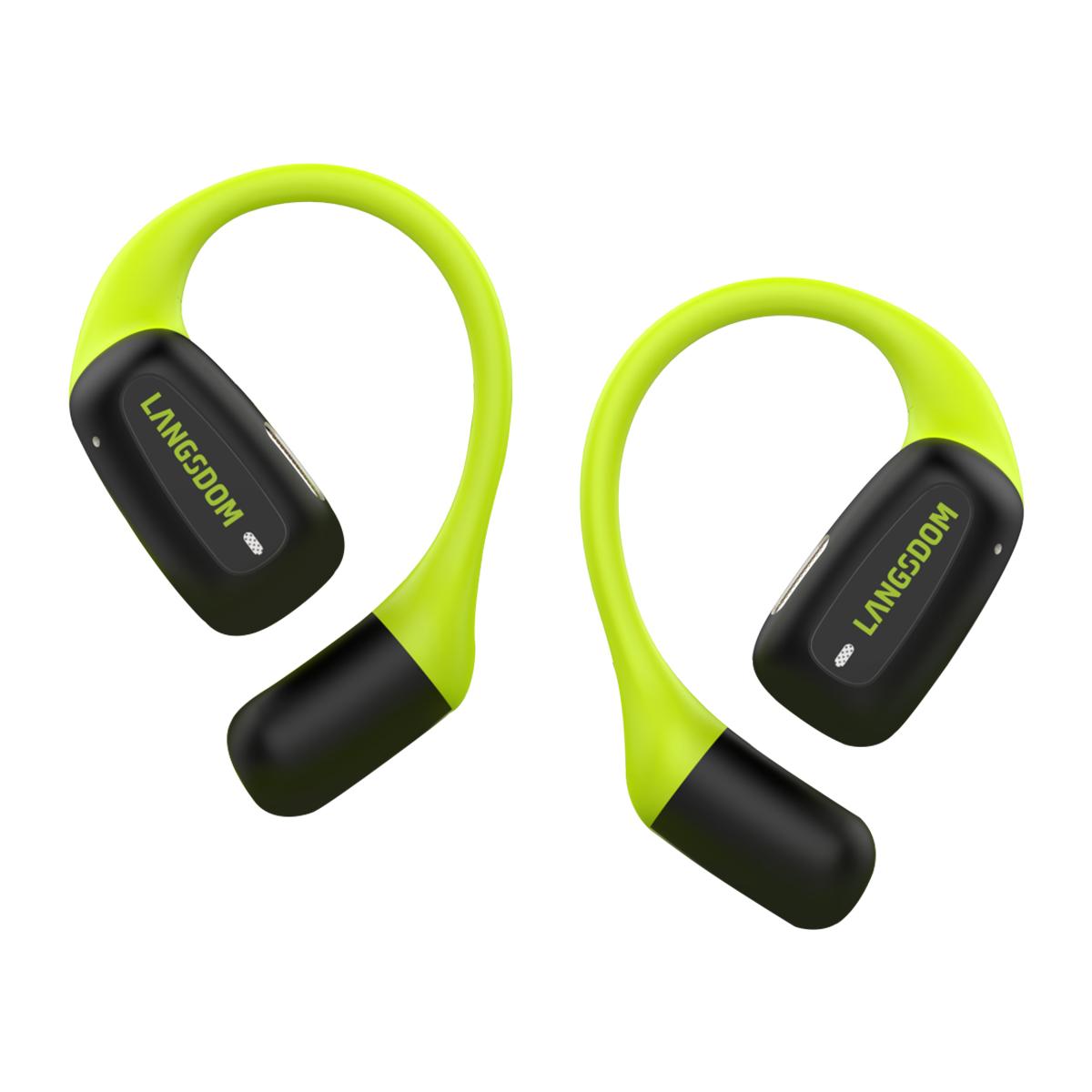 LANGSDOM AirFit TS15 Open Ear Washable Sports Bluetooth V5.4 Earbuds