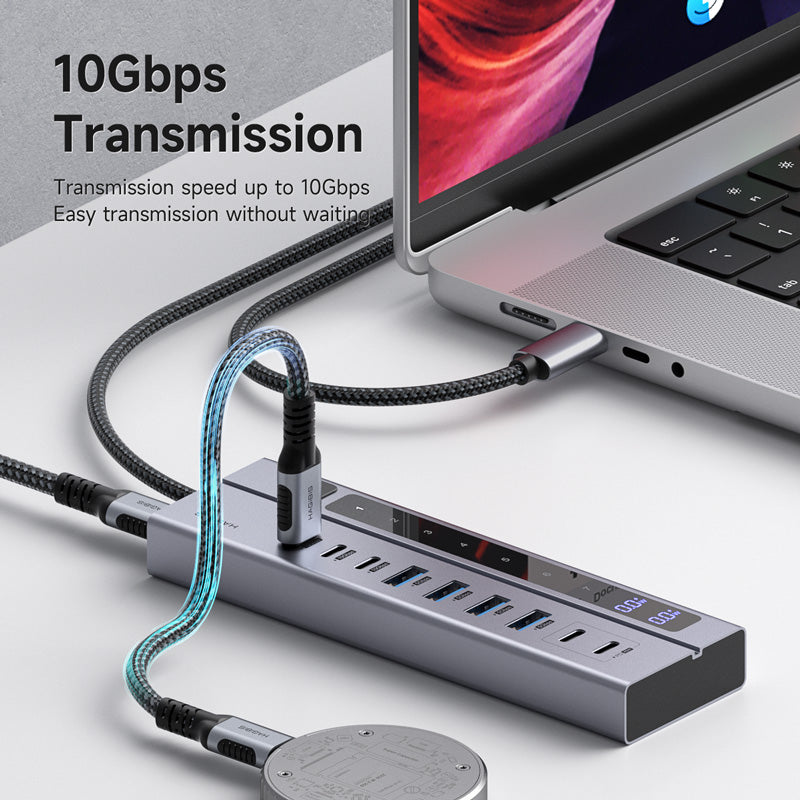 HAGIBIS BH221D 9-in-1 LED Display USB-C HUB