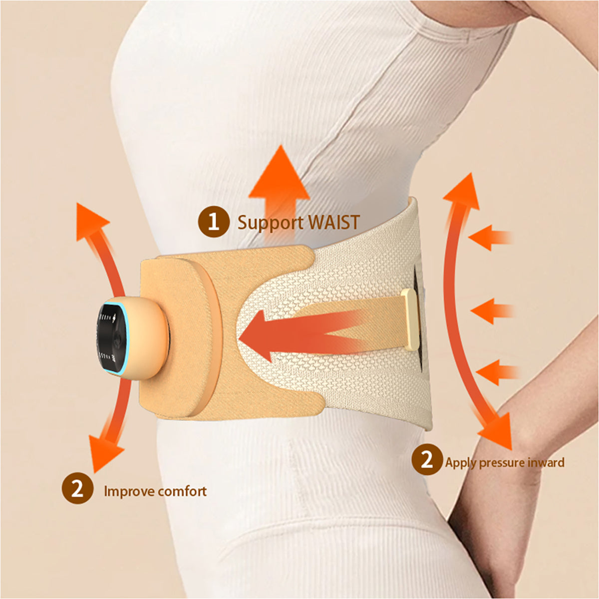 HeZheng Waist Massager Support the Waist