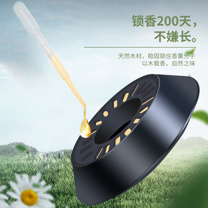 Solar-Powered Metal Car Perfume Aroma, Soaring Wing Light Fragrance Aroma Diffuser, High-End Aromatherapy
