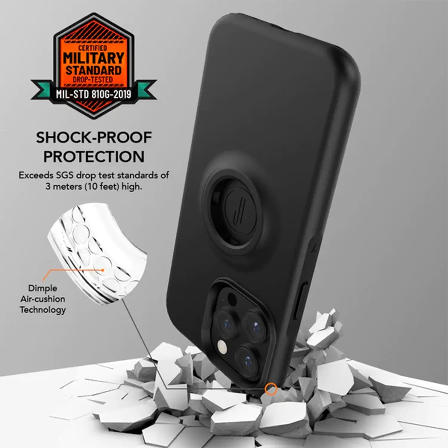 Ugly Rubber Y-Model Shock-proof Protection Cover for iPhone 14 Pro 6.1 / iPhone 14 Pro Max 6.7