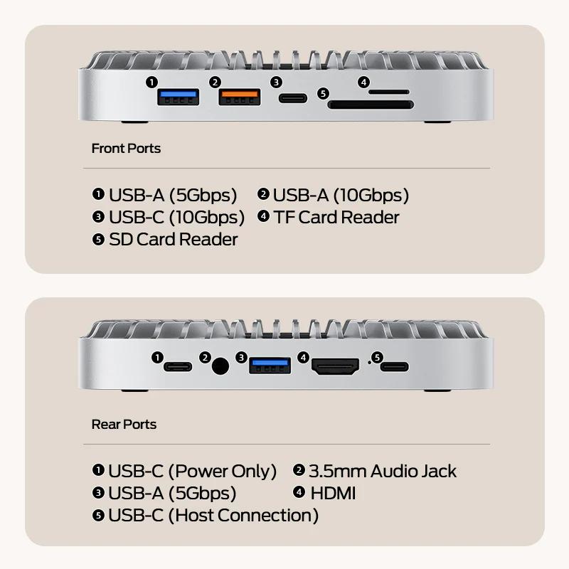 MOVESPEED DK5A1 Portable SSD & Hub & Stand