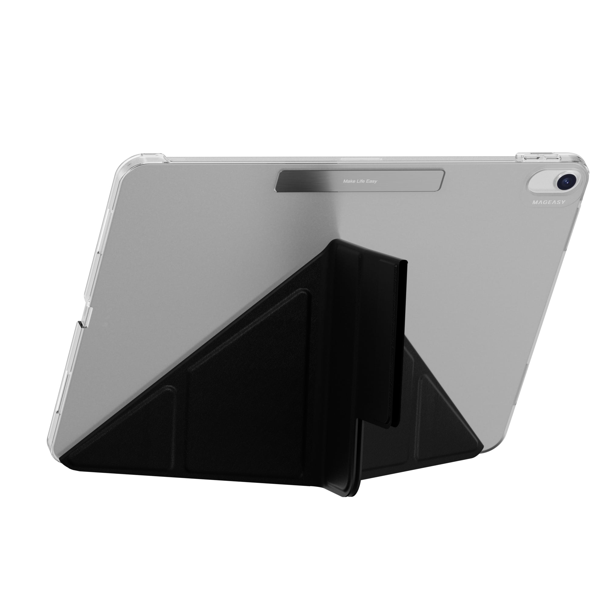 MagEasy Facet Folding Folio Case for iPad Air 13 inch and 11 inch (2024) Foldable Cover with Stand, Magnetic Attachment, Slim Lightweight Design