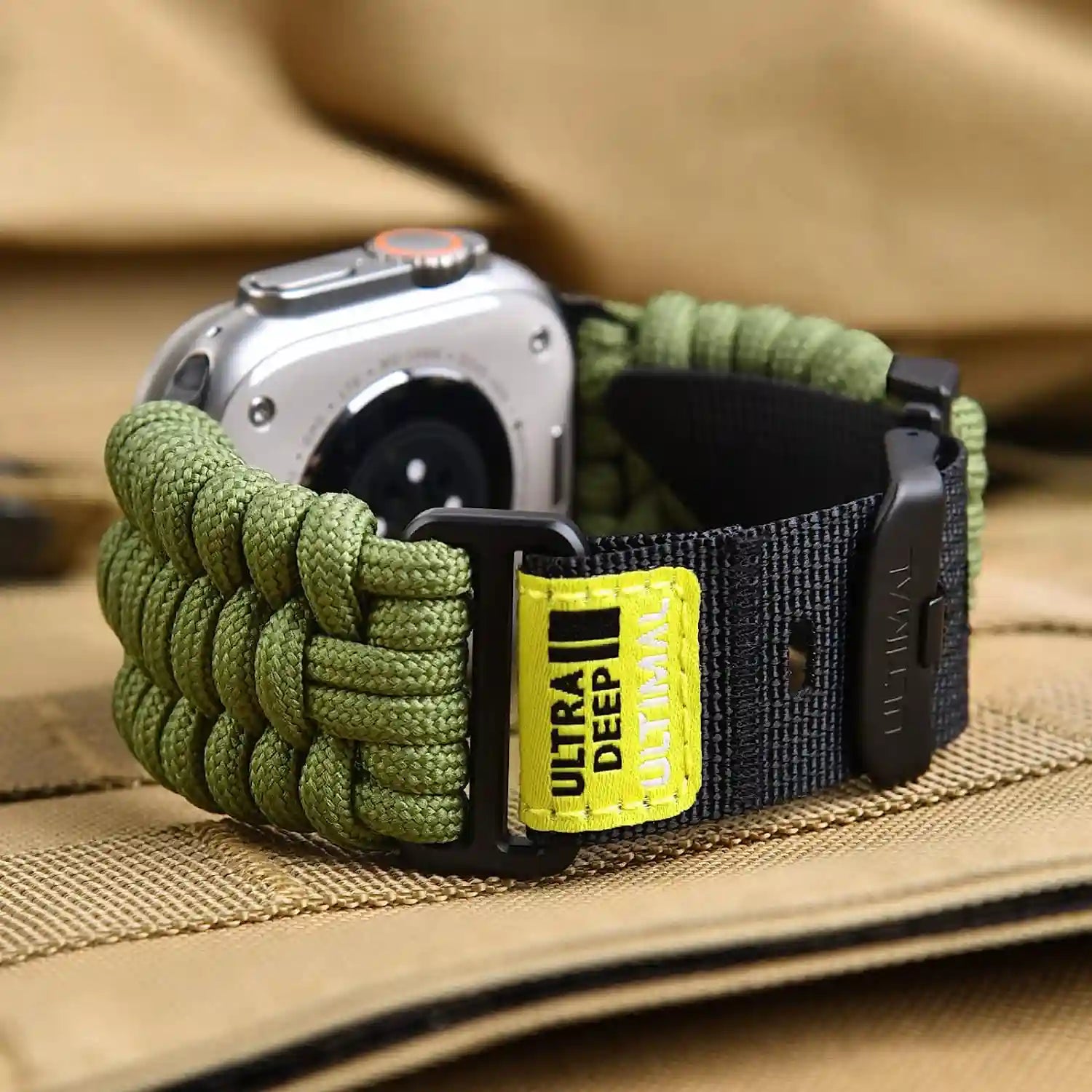 ULTIMAL Paracord Apple Watch Strap Band for Apple Watch Ultra 49mm & Series 8 45/44/42mm