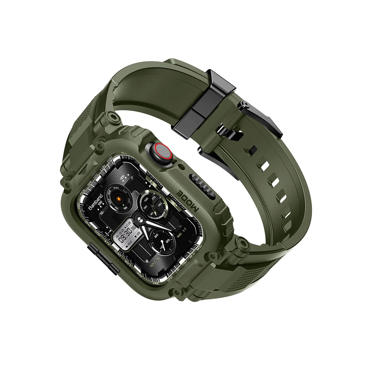 amBand M1 Sport Series Case with Band for Apple Watch 45mm/44mm/42mm/41mm/40mm/38m