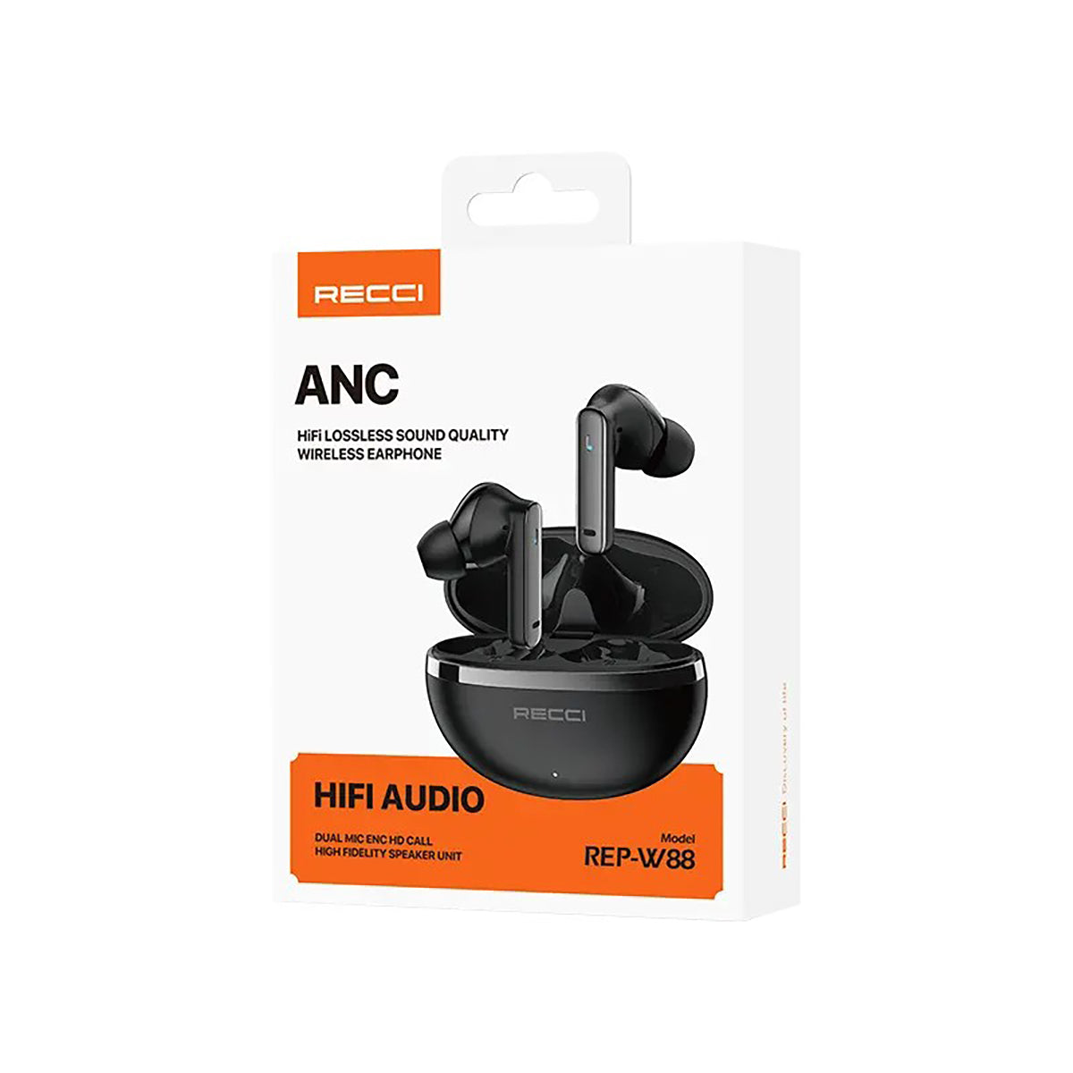 RECCI REP-W88 ANC HiFi Lossless Sound Quality Wireless Bluetooth Earphones