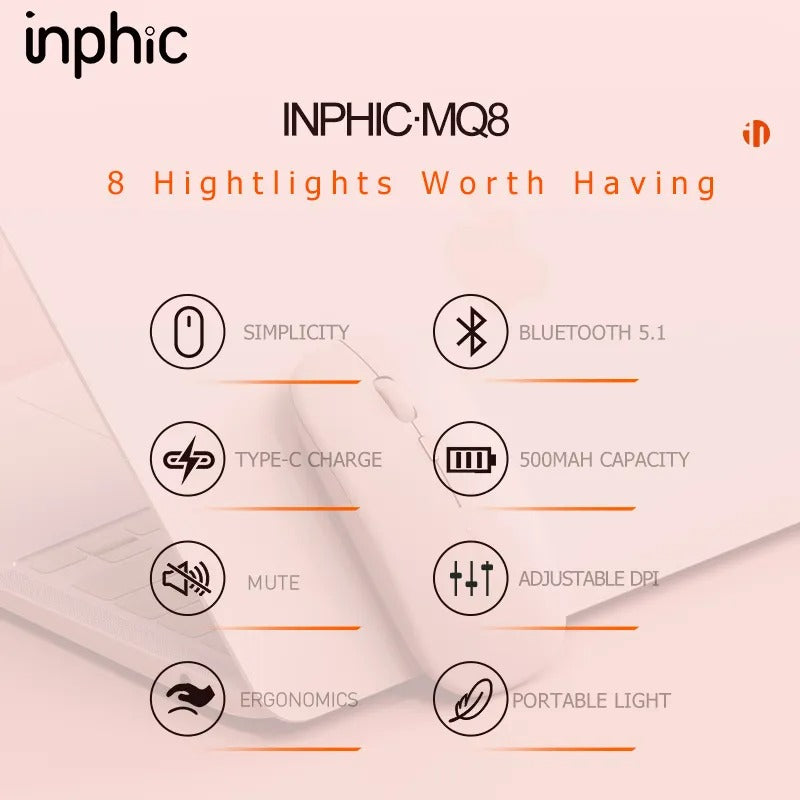 INPHIC Q8 Wireless Bluetooth Mouse