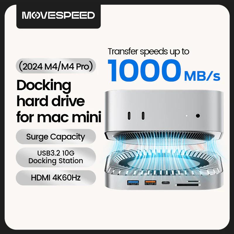 MOVESPEED DK5A1 Portable SSD & Hub & Stand