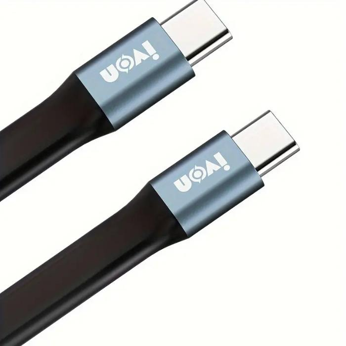 O2W SELECTION IVON CA90 Mini Cable 65w Type-C To C with Key Ring, Black