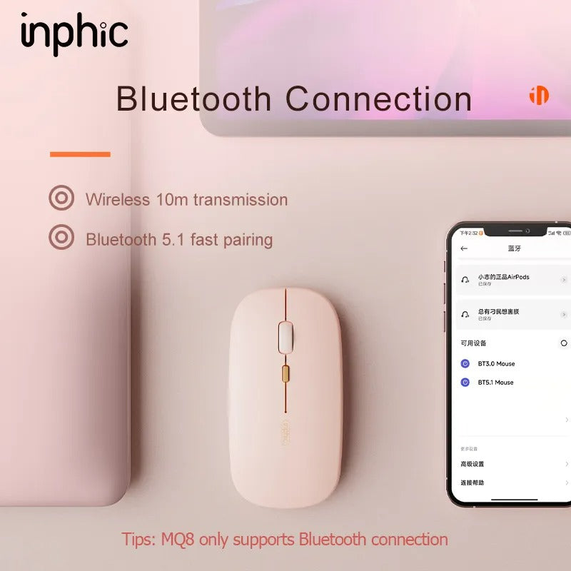 INPHIC Q8 Wireless Bluetooth Mouse