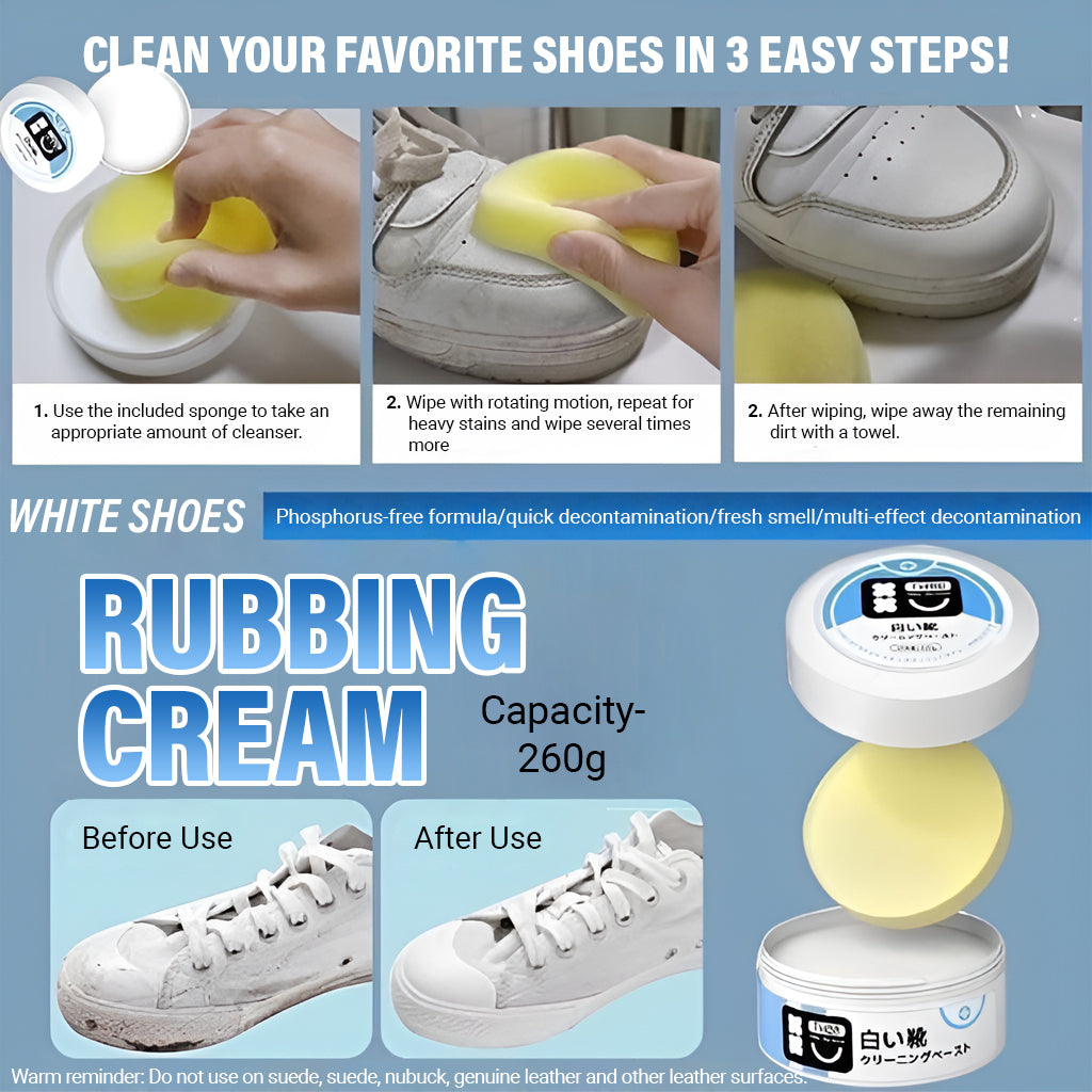 O2W SELECTION White Shoe Cleaning Paste, White