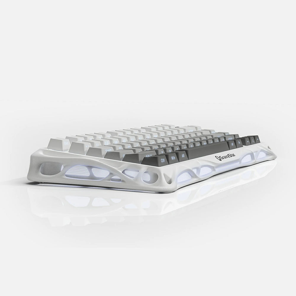 GravaStar Mercury K1 75% Wireless Mechanical Gaming Keyboard, Gradient White